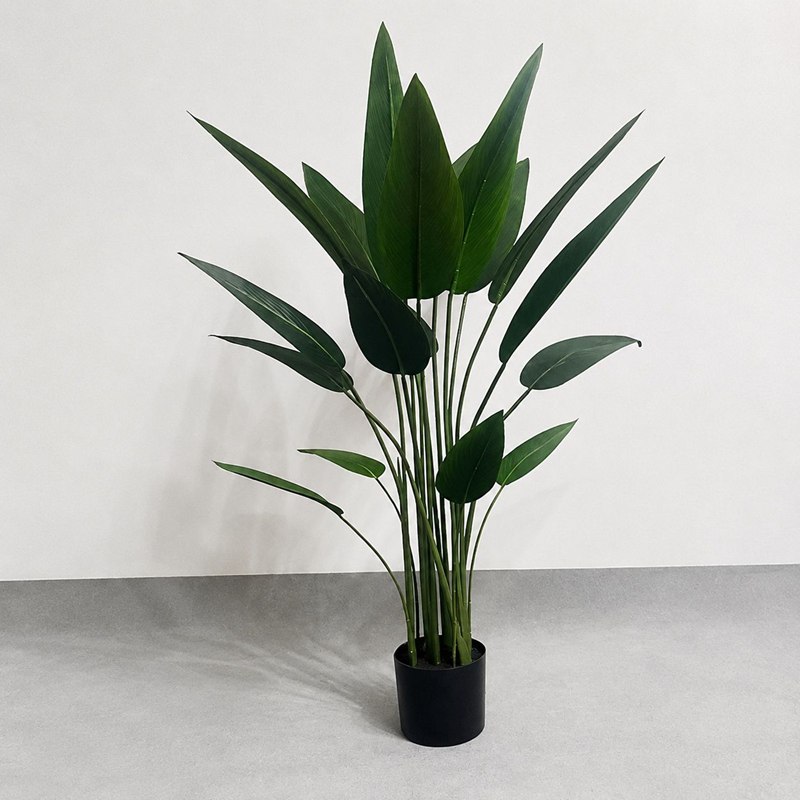 人工観葉植物 ストレリチア 110cm 18葉 フェイクプランツ 観葉植物フェイク 大型 鉢植え 室内 おしゃれ 造花 樹木 旅人蕉 インテリア 飾り 置物 水やり不要 枯れない 空気清浄 世話いらず|NatsuShop 店