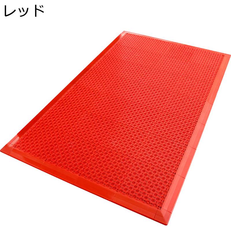 玄関マット ジョイントマット 厚さ1.6cm 浴槽マット オールシーズン 排水穴つき 洗い場マット 出入り口マット 洗えるラグ 滑り止め加工 吸水 ウォッシュ キズ防止・防音傷 事務所 新居 家庭用