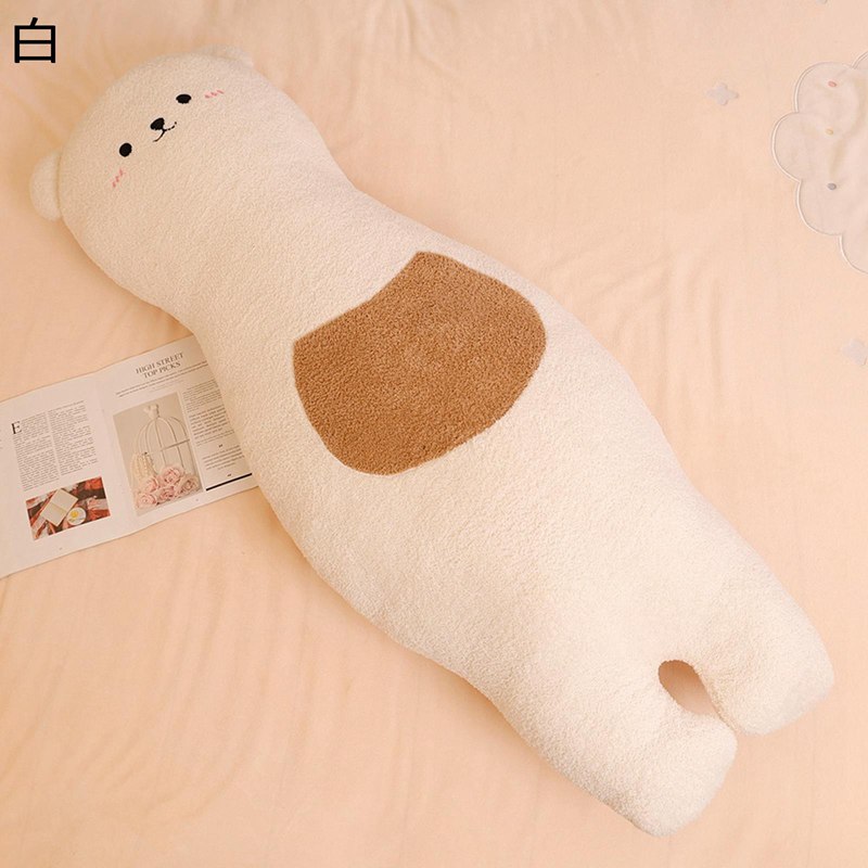 ぬいぐるみ ロングクッション 抱き枕 熊縫い包み クマ 特大 大きい 背もたれ クマ おもちゃ そば枕 ねむねむ かわいい ふわふわ 眠り枕 ピロー 女の子 子供 ベッド用品 仰向きまくら 足枕
