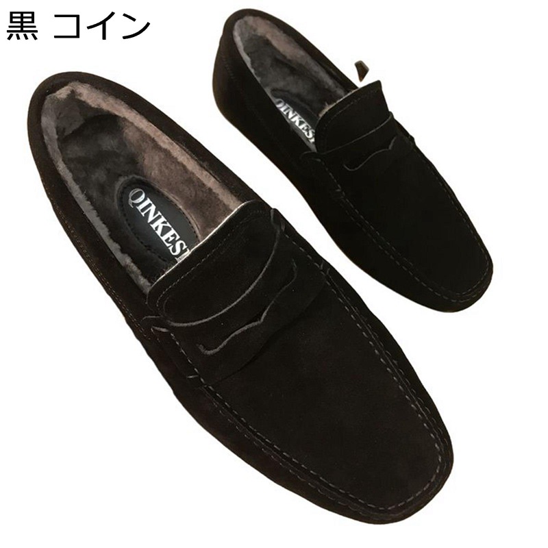 ペニーローファー メンズ モカシン スエードクロス スリップオン シュロの葉 ドライビングシューズ コインローファー 春 夏 秋 冬 オシャレ 滑りにくい 耐摩耗 走れる 成人男性用 日常 通気性