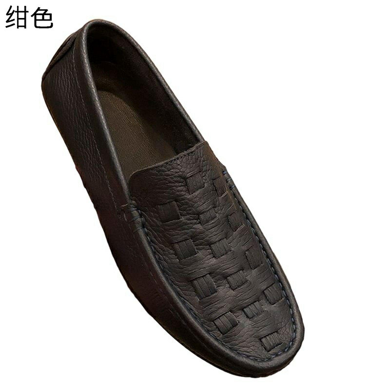 置き目毛革 モカシン メンズ スリップオン ドライビングシューズ 編み込み風 なめし革 本革 好いたらしい 履き気味合い 上滑り打ちきり 美脚 超軽さ 延性のある性 兼ね合い感 透気 会社組織用 成人男性用 歳月夏着 都合よい 曲がり目