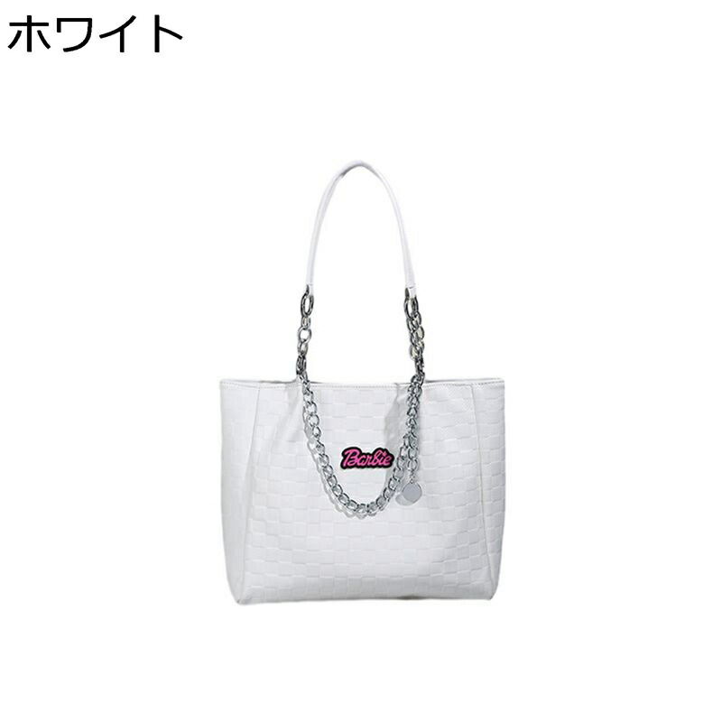 トートバッグ 大容量 チェック柄 レディース 手提げバッグ チェーン 肩掛けバッグ A4 かばん 鞄 BAG 撥水 女性 シンプル 高見え デザイン性 トレンド キャンパス 母の日 旅行 就職祝い 仕事用 お出掛け