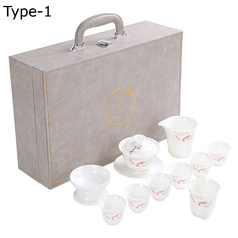 陶器ティーセット 茶器仕かける 急須仕かける 湯呑み 麦茶ポット ガイワン キャリングケース付き添い人 御茶優勝杯 茶入 耐熱 茶器一揃え 中華風 花茶 ほうじ茶 日本茶 事務所用 外国で旅する 周遊 差し上げ物仕かける