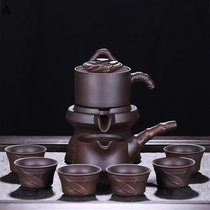 番茶器セット 半自動茶器 9点セット 浮き彫り サボ 急須 ティーセット 簡約 中国茶器 茶器 湯呑 持ち運び便利 旅行用 湯呑 緑茶 紅茶 日本茶 お茶入れ お出かけ用 業務用 来客用 トラベル 自宅用|NatsuShop 店