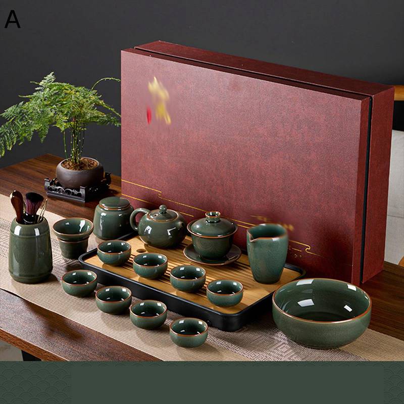 湯呑みセット 茶器揃 ティーセット 1ポット セラミックコーヒーセット ティートレー 煎茶器セット 蓋碗 ギフト包装 中国茶セット ティーセット 耐熱 軽量 日本茶 中国茶 贈り物 出張用 キャンプ用 自宅用 事務所
