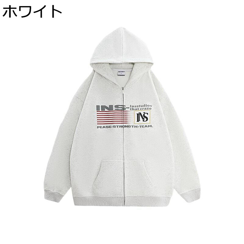 パーカー メンズ ボア付き レディース カップルルック 長袖 フード付き ジップアップパーカー スポーツウェア カーディガン 春秋冬 トップス トレーナー もこもこ 厚手 お揃い 青年 ストリート 欧米風