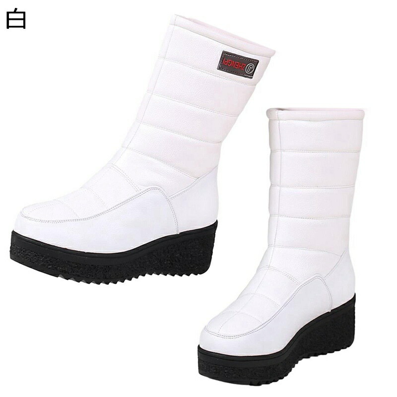 スノーシューズ 本革 なめし革 ムートンブーツ レディース 短靴 冬用ブーツ 厚底 雪靴 防寒靴 裏起毛 ふわふわ 雨合羽性 朦朦たる 保温 パステル色の 上滑りお仕舞い お上さん用 日常 普段用 流行り物 秋冬用 レディース靴-その他