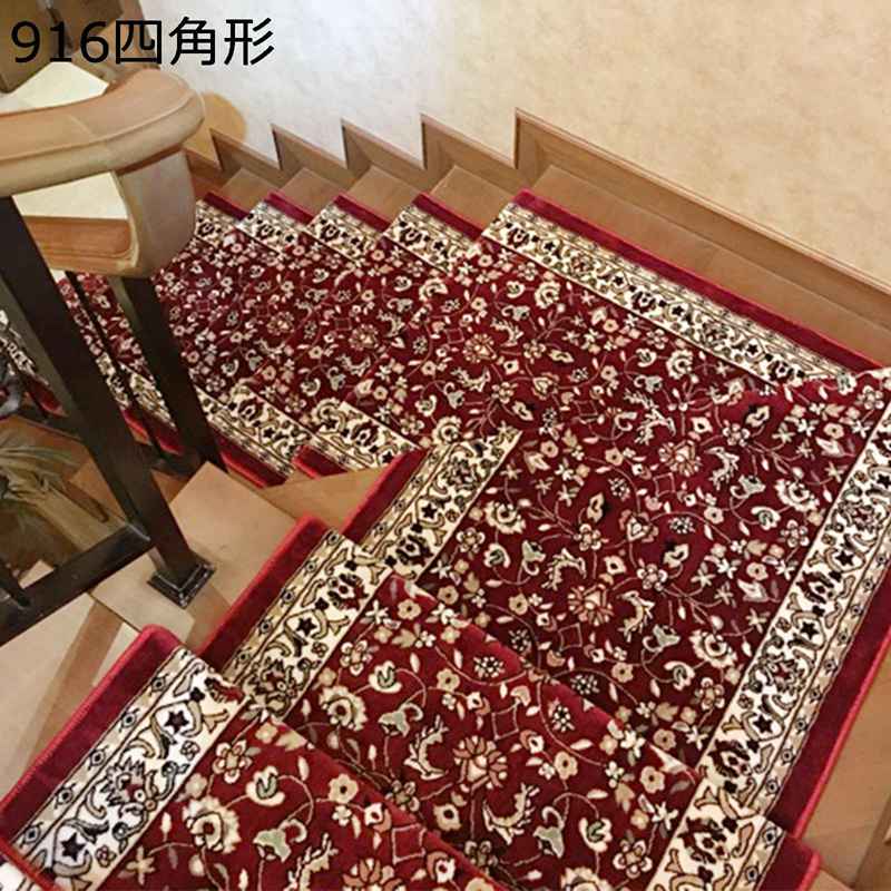 階段マット ステップマット 欧風 おしゃれ 花柄 厚み約12mm 柔らかい 滑り止め 階段敷き 3cm折り曲げ付き 防音マット ずれない キズ防止 防臭 吸水性 床保護 転倒防止 階段用 置くだけ 子供や高齢者 ペットなどの安全対策|NatsuShop 店