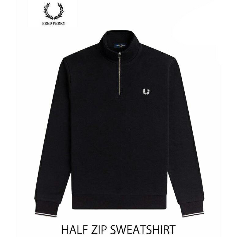 楽天市場】Fred Perry Tipped Sleeve Half Zip Sweat line trainer