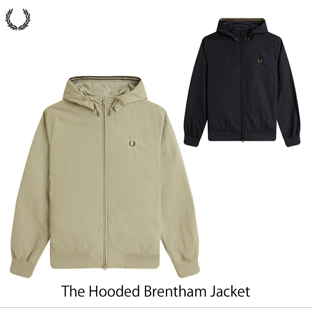 フレッドペリー FRED PERRY バックプリントパッチパーカー