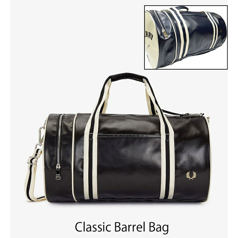 フレッドペリー セカンドバッグ L8298 ウォッシュバッグ Coated Polyester Wash Bag(1SZ D57：BLACK / ECRU): | FRED