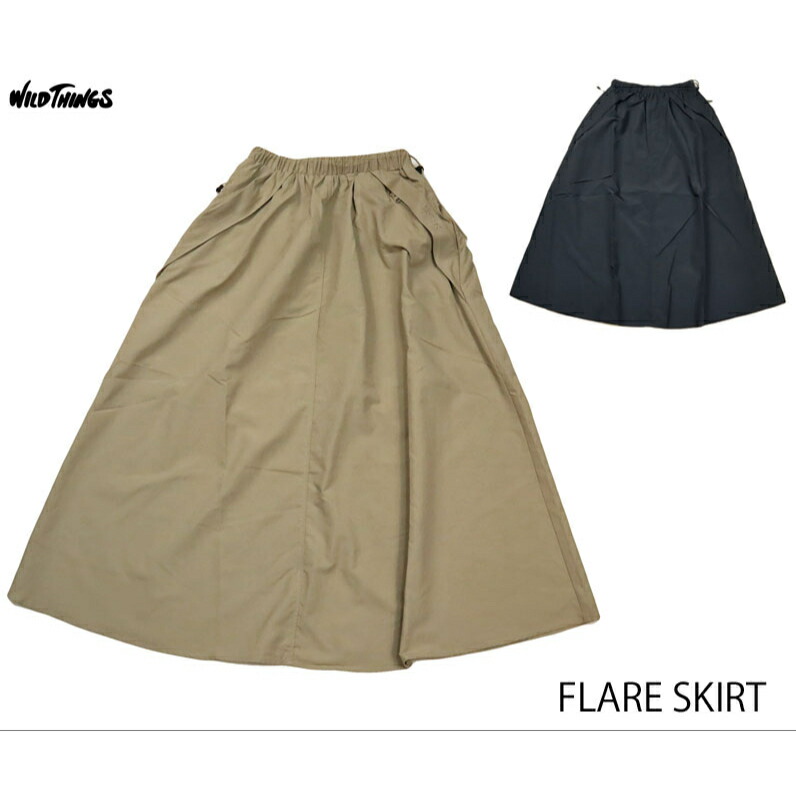 WILD THINGS ワイルドシングス women\u0027s ウィメンズ FLARE SKIRT 太陽面爆発スコート WTL24007AD ￥15,400 サプレックス 撥水 速乾