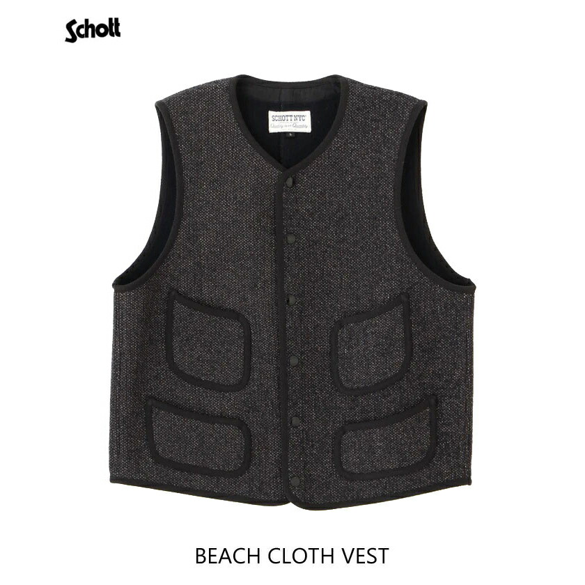 美品！USA製【shcott】ウール　ワークベスト　シャドーチェック 楽天市場】【SALE／30%OFF】Schott QUILTING WORK VEST/キルティング