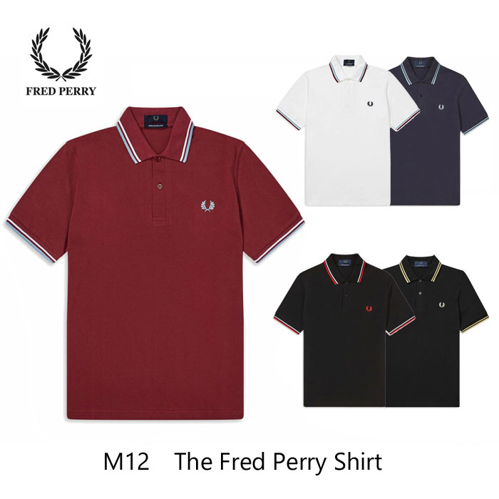 FRED PERRY フレッドペリー The Fred Perry Shirt M12 TWIN TIPPED ツインティップ 伝達ルート スポーツシャツ ￥17,600