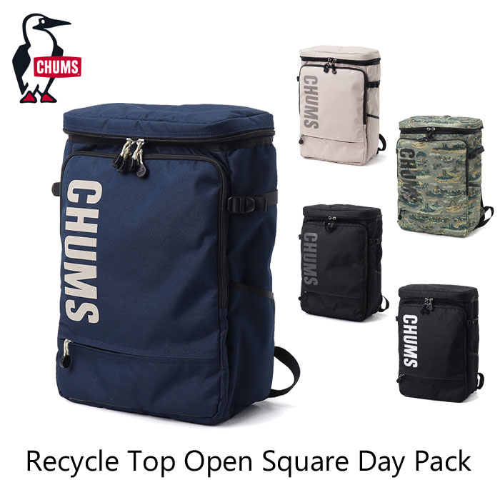 CHUMS チャムス Recycle Top Open Square Day Pack CH60-3919 リサイクルトップオープンスクエアデイパック リュックサック UNISEX ユニセックス ¥19,580|Natty store