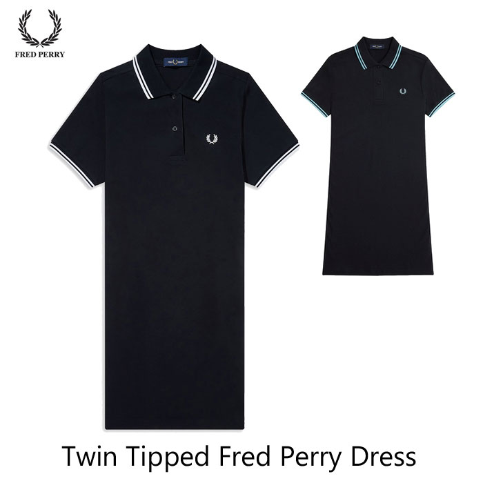 FRED PERRY フレッドペリー Twin Tipped Fred Perry Dress D3600 ツイン ティップライン ポロシャツワンピース Women's ウィメンズ ￥23,100｜Natty store