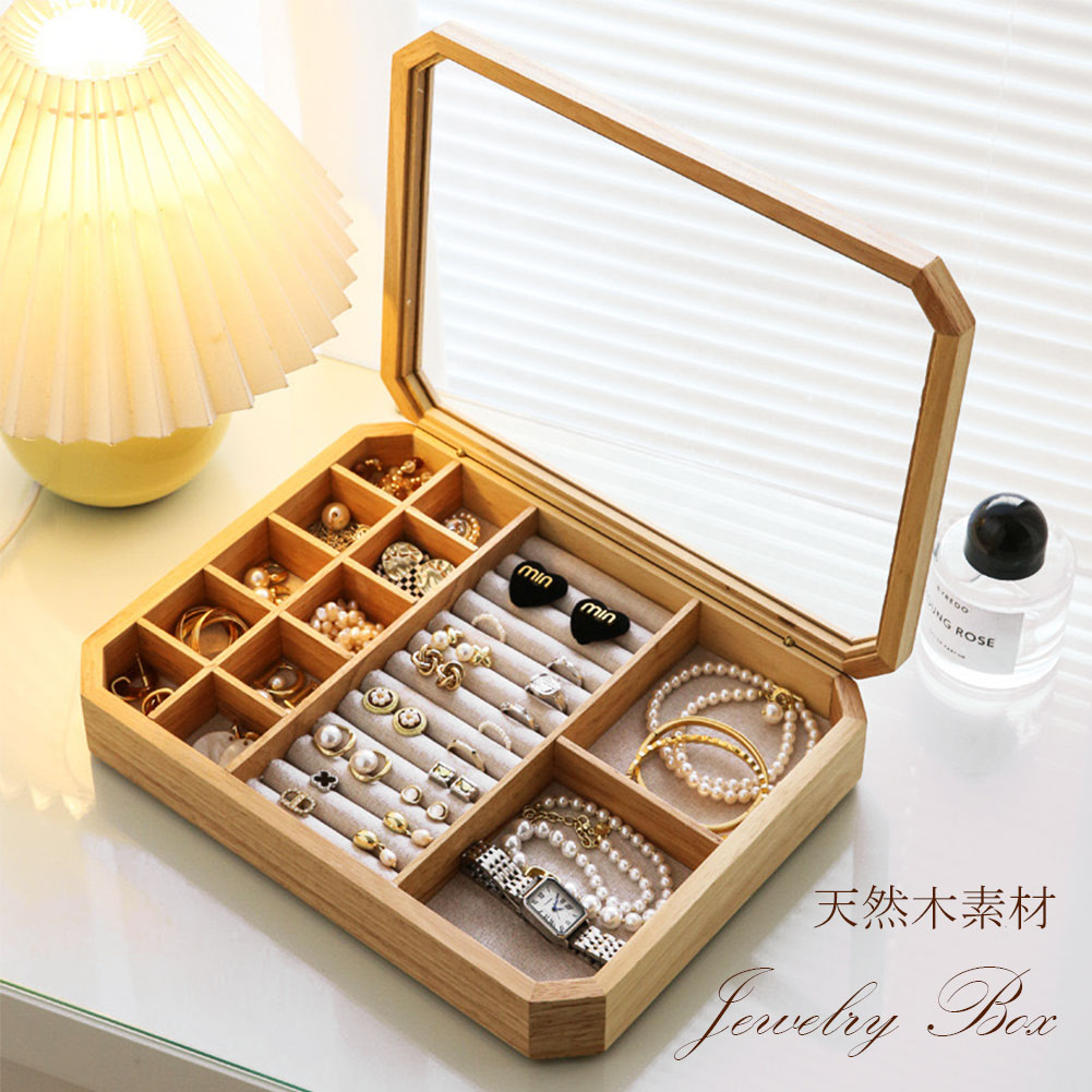 楽天市場】ジュエリーボックス アクセサリーケース 天然木 木製 小物