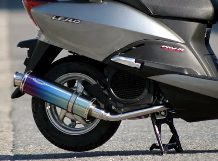 楽天市場】Realize リード110 バイクマフラー EBJ-JF19 22Racing Ti