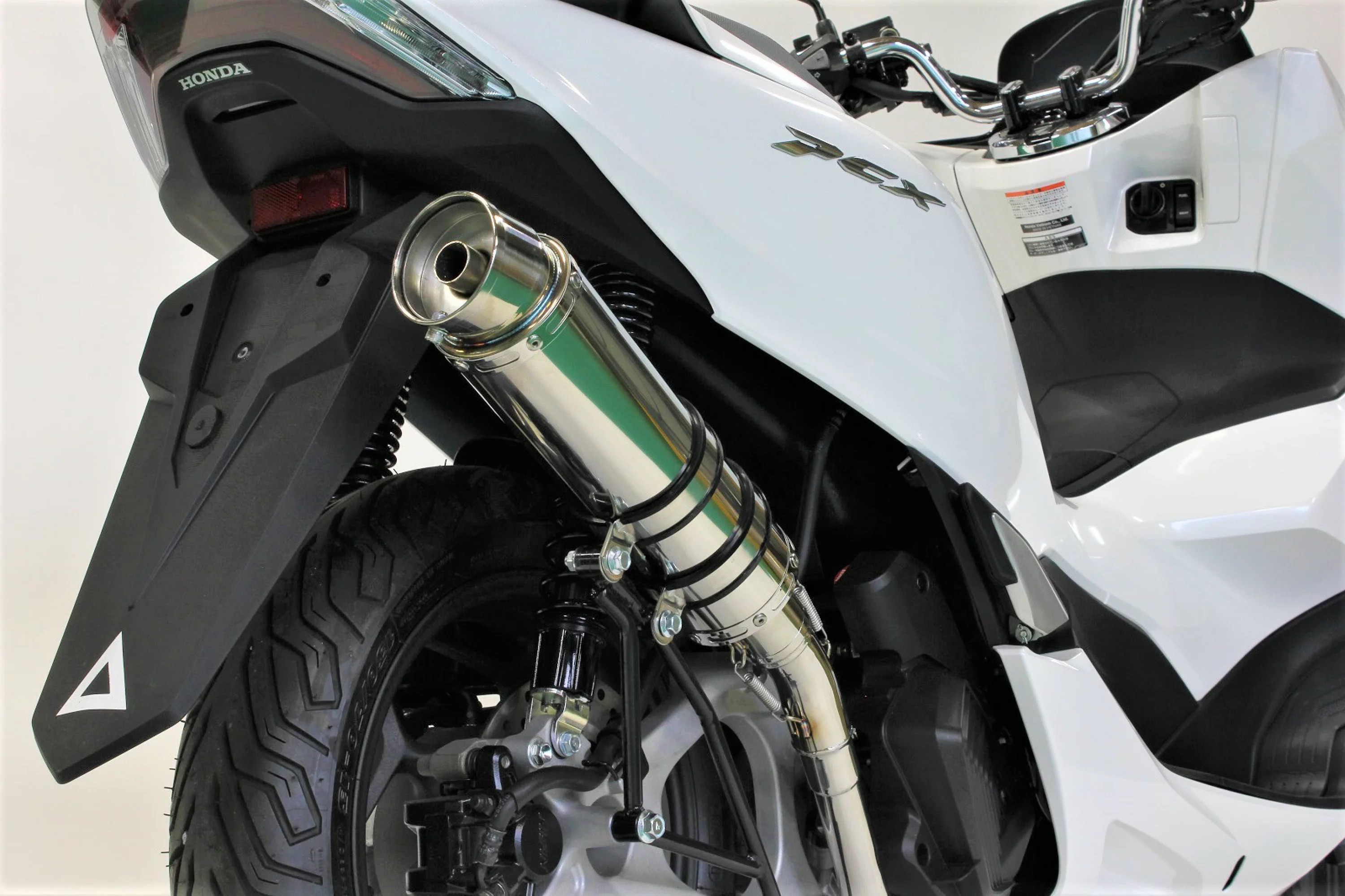 【国内メーカー HMS製】ホンダ PCX125 （2BJ-JK05 8BJ-JK05） 2021年～2025年 R300 アップ ステンレス マフラー カスタム パーツ JK05 PCX