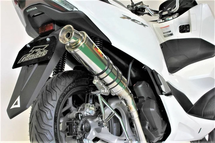 【国内メーカー Realize】 ホンダ PCX160 ( 2BK-KF47 8BJ-KF47 ) 2021年～2024年 Realize 製 ブリンク ステンレスマフラー アップタイプ 説明書付 バイク 用品 パーツ カスタム リアライズ KF47 PCX 国産 日本製 Made in Japan
