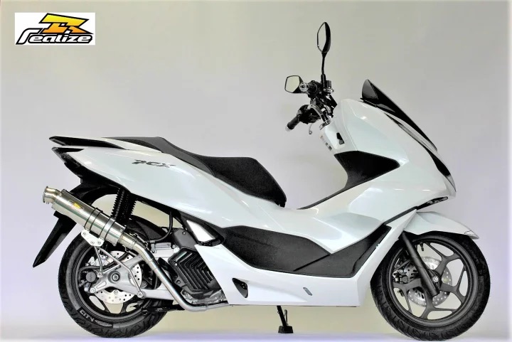 【国内メーカー Realize】 ホンダ PCX125 (2BJ-JK05 8BJ-JK05) 2021年～2025年 Realize (リアライズ) ブリンク ステンレス マフラー アップタイプ 説明書付 バイク カスタム JK05 PCX 国産 日本製 Made in Japan
