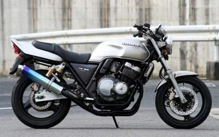 【国内メーカー Realize】 ホンダ CB400SF ( NC31 / NC39 )リアライズ 製 アリア スリップオン マフラー チタン サイレンサー スラッシュエンド Type S 説明書付 1992年～2006年モデル CB400SF VER.R / S / VTEC /スーパーボルドール カスタム 日本製 国産 Made in Japan｜Nattyworks店