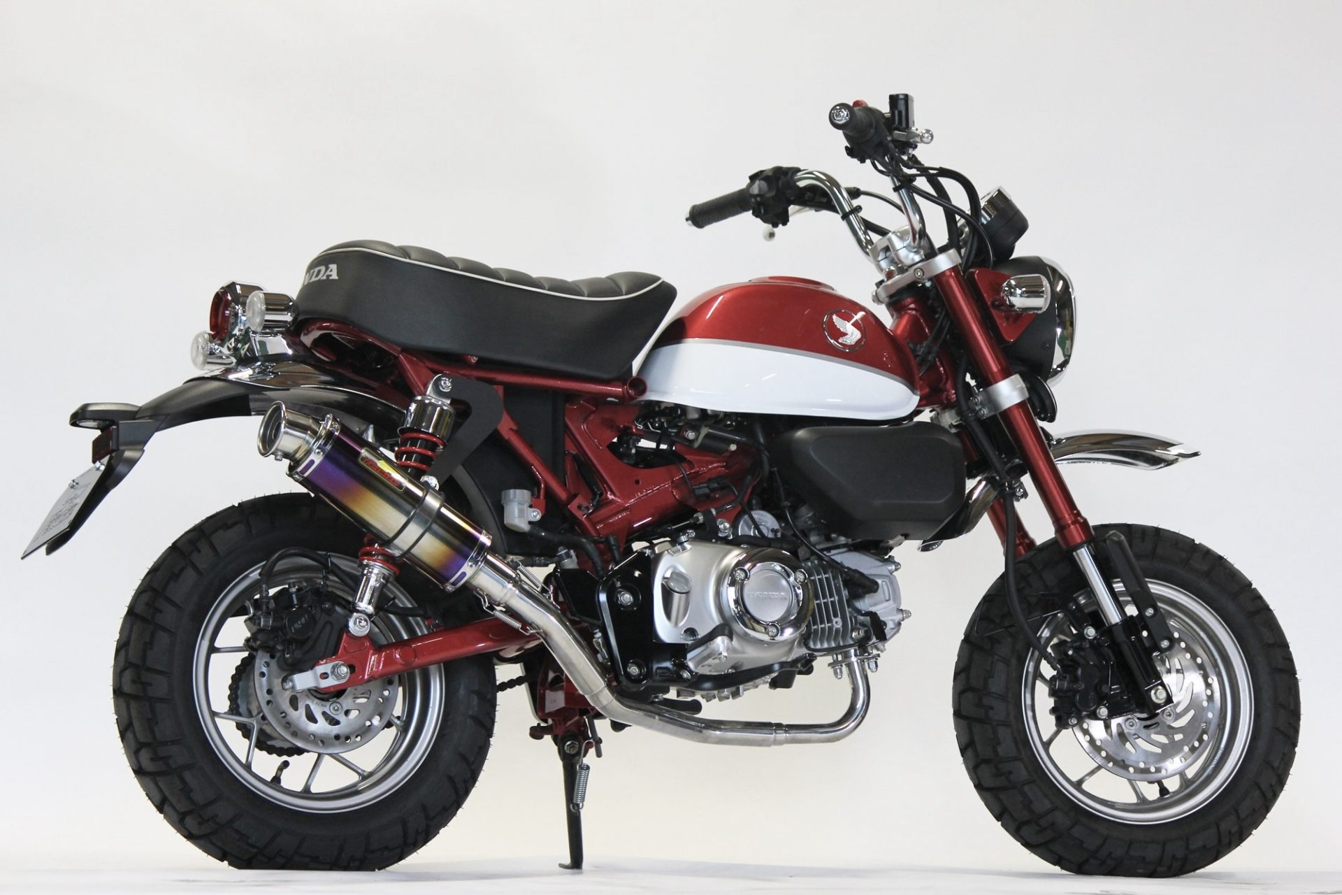 【国内メーカー Realize】 ホンダ モンキー125 (2BJ-JB02/8BJ-JB03) 前期後期対応 Realize エンプレス ダウン マフラー チタン サイレンサー 説明書付き HONDA MONKEY125 モンキー 125 JB02 JB03 バイク カスタム パーツ リアライズ 日本製 国産 Made in Japan