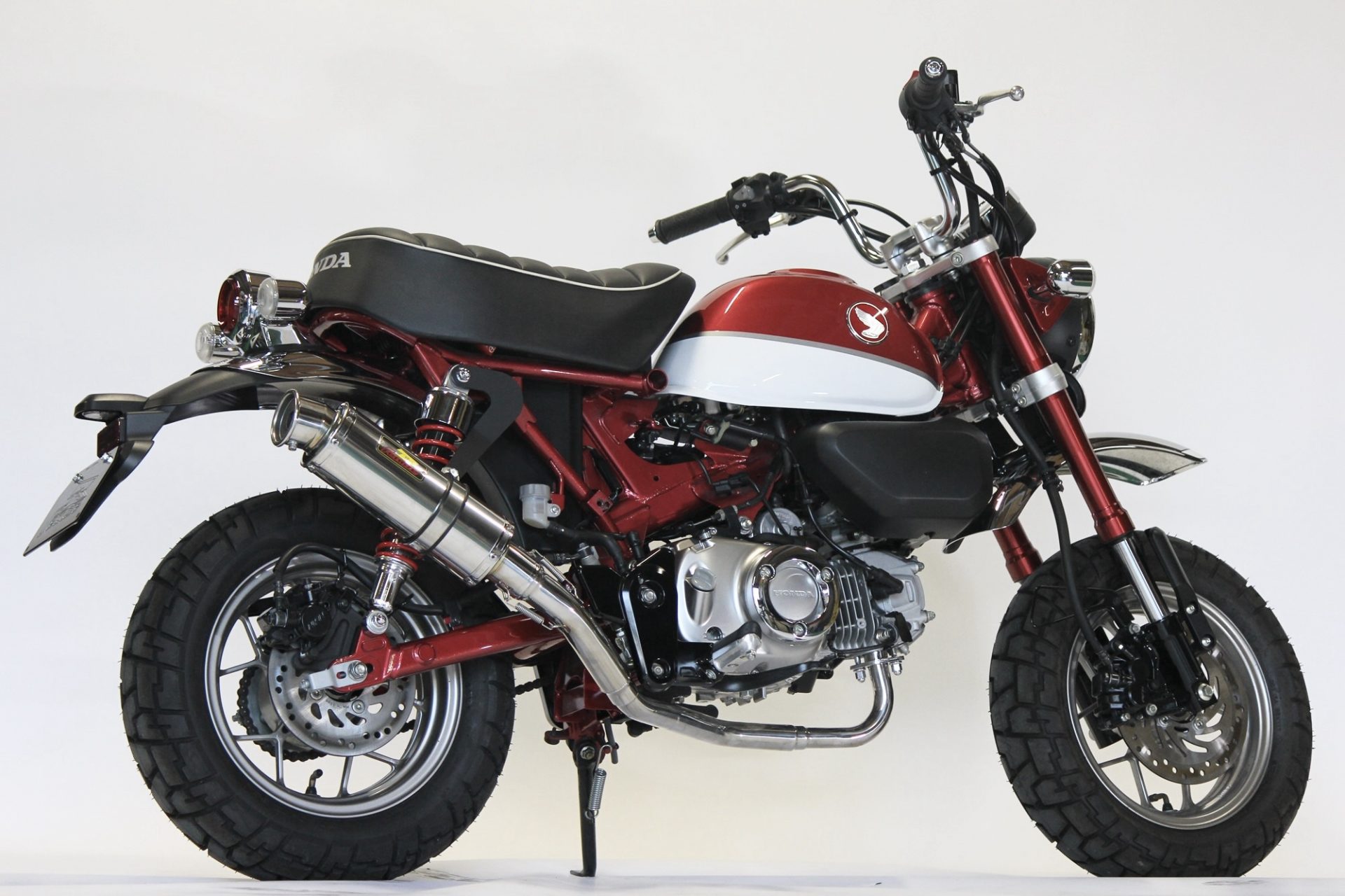 【国内メーカー Realize】 ホンダ モンキー125 (2BJ-JB02/8BJ-JB03) 前期後期対応 Realize エンプレス ダウン マフラー ステンレス サイレンサー 説明書付き HONDA MONKEY125 モンキー 125 JB02 JB03 バイク カスタム パーツ リアライズ 日本製 国産 Made in Japan|Nattyworks店