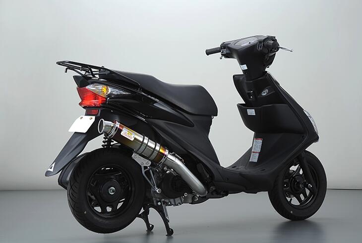 【国内メーカー Realize】 スズキ アドレス V125G ( EBJ-CF4EA/ EBJ-CF4MA)) O2センサー車可 Realize 製 イグジスト マフラー チタン サイレンサー 説明書付 バイク パーツ カスタム アドレス V125 CF4EA CF4MA リアライズ 国産 日本製 Made in Japan