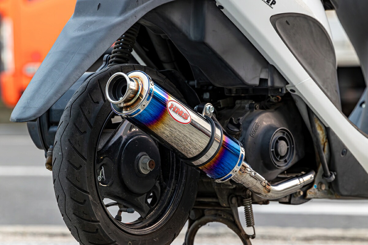 アドレスV50 (2BH-CA4BA / JBH-CA4BA ) HMS製 B2Xマフラー ブルーグラデーションサイレンサー 2015年~2025年モデル対応 ステンレス スズキ バイク パーツ カスタム nat-021|Nattyworks店