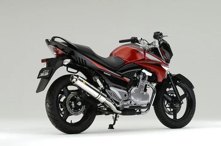【国内メーカー Realize】 スズキ GSR250 ( JBK-GJ55D ) Realize アリア スリップオン マフラー ステンレス サイレンサー カールエンド (Type C) 2012年～2017年モデル対応 説明書付 SUZUKI GSR 250 GJ55D バイク カスタム パーツ リアライズ 日本製 国産 Made in Japan