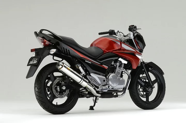 【国内メーカー Realize】 スズキ GSR250 ( JBK-GJ55D ) Realize アリア スリップオン マフラー ステンレス サイレンサー スラッシュエンド (Type S) 2012年～2017年モデル対応 説明書付 SUZUKI GSR 250 GJ55D バイク カスタム パーツ リアライズ 日本製 国産 Made in Japan