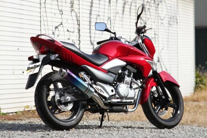 【国内メーカー Realize】 スズキ GSR250 ( JBK-GJ55D ) Realize アリア スリップオン マフラー チタン サイレンサー カールエンド (Type C) 2012年~2017年モデル対応 説明書付 SUZUKI GSR 250 GJ55D バイク カスタム パーツ リアライズ 日本製 国産 Made in Japan|Nattyworks店