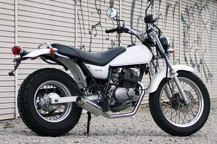 【国内メーカー Realize 製】 スズキ バンバン200 (BA-NH41A) 2002年～2006年モデル対応 (キャブ車用) 100φ砲弾 ステンレス マフラー Type3 エキパイ 3曲げ VANVAN200 バンバン NH41A カスタム　パーツ バイク 砲弾 リアライズ 日本製 国産 Made in Japan 16,206円