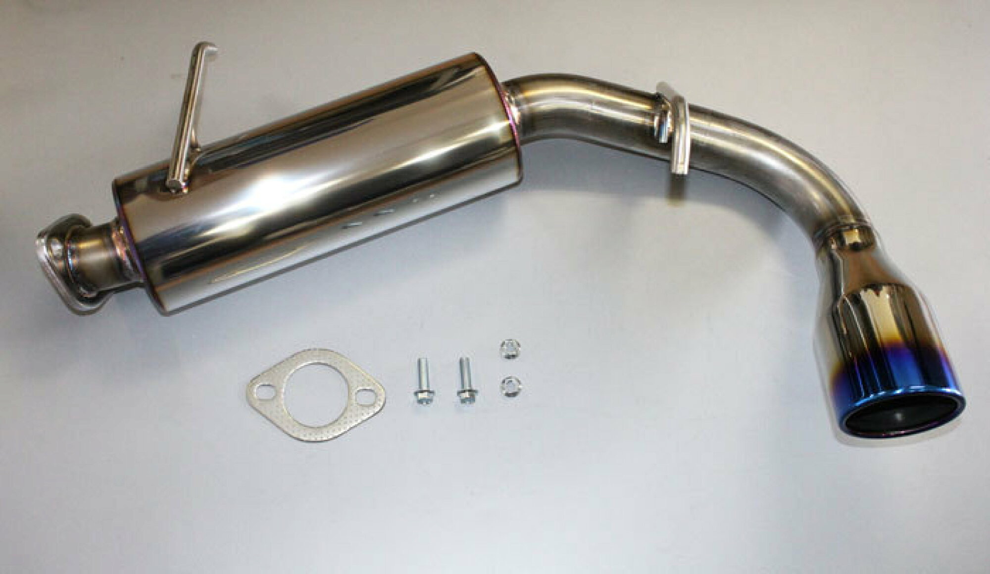 【国内メーカー Bluefin】 スズキ ジムニー (JB23 /1型～10型)　純正バンパー/ノーマルバンパー 対応 Bluefin製 Type02 ステンレス マフラー ブルー カーパーツ カスタム パーツ 自動車 カスタム JB23 Jimny ブルーフィン 自社工場生産 Made in Japan 日本製 国産