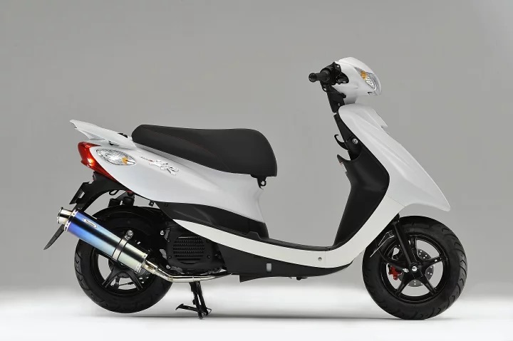 【 Realize 4スト ジョグ ジョグZR バイクマフラー JBH-SA36J JBH-SA39J O2センサー非対応 22Racing Ti チタン マフラー 】 チタンブルーカラー バイク用品 バイク用 バイクパーツ フルエキ カスタム パーツ ドレスアップ 交換 社外品 説明書付 リアライズ ヤマハ 4st JOG