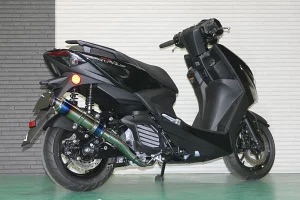 【国内メーカー HMS製】 シグナスグリファス 『8BJ-SEJ4J』 M-DX ステンレス マフラー ブルー バイク カスタム パーツ シグナス SEJ4Jグリファス グリフィス
