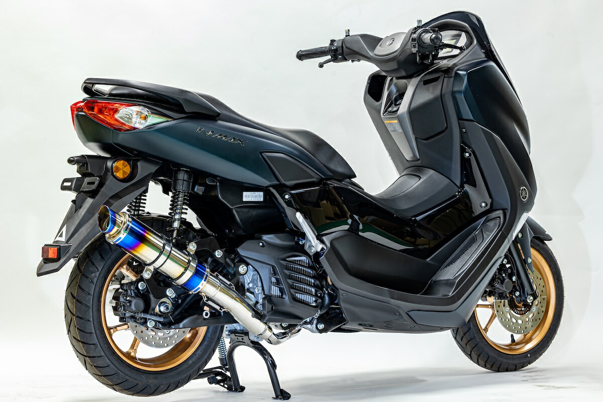 NMAX 125/155 HMS製 M-DX ステンレス マフラー ブルーカラーNMAX125 NMAX155 ( SEG6J SG66J / 8BJ-SEL1J ) 2025年モデル NMAX125 対応 N-MAX MDX エヌマックス カスタム パーツ nat003
