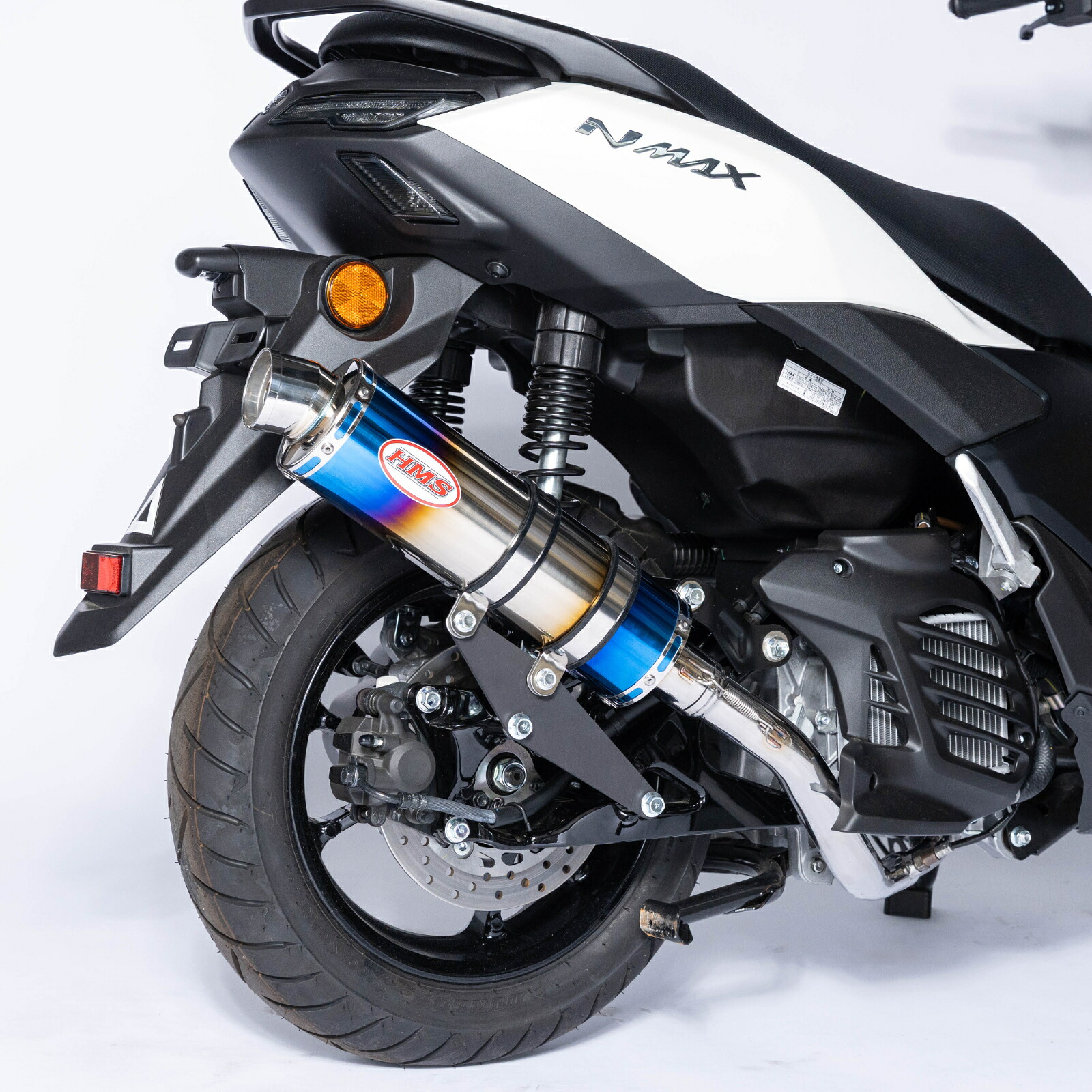 【国内メーカー HMS製】 ヤマハ NMAX125 8BJ-SEL1J 対応 2025年モデル~ MARK4 マフラー ブルーグラデーションサイレンサー SPR (サイレントパワーリストリクター)内蔵 カスタム パーツ NMAX エヌマックス 国産 日本製 Made in Japan|Nattyworks店