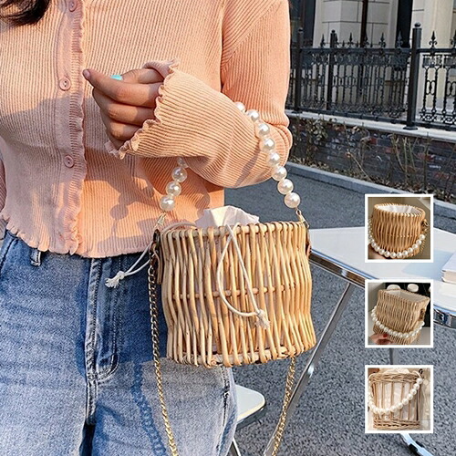 名入れ無料 レビューでプレゼント 韓国 ファッション レディース かごバッグ 韓国 春 夏 カジュアル お取り寄せ Ptxk198 オルチャン ファッション コーデ シンプル 定番 セレカジ 代 30代 40代 22 かごバッグ チェーン ミニバッグ ハンドバッグ Soku Shukka