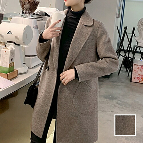 お得hot レビューでプレゼント 韓国 ファッション レディース アウター コート 韓国 秋 冬 カジュアル お取り寄せ Ptxm425 オルチャン ファッション コーデ シンプル 定番 セレカジ 代 30代 40代 22 ロングジャケット風 レトロ 一つボタン コート 信頼 Css