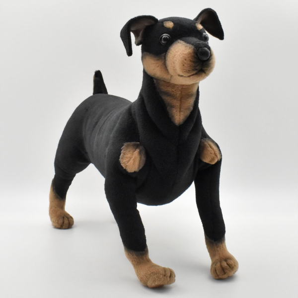 ハンサ【HANSA】リアルアニマル ぬいぐるみ ピンシャー 秘密捜査員 わんこ 犬