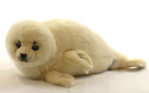 楽天市場】ハンサ【HANSA】リアルぬいぐるみシロアザラシ 29cm赤ちゃん