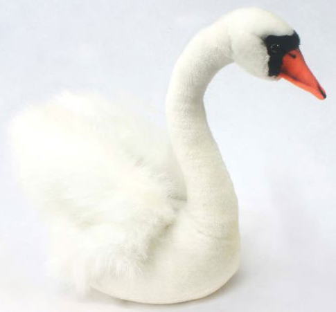 ハンサ【HANSA】リアルぬいぐるみ ハクチョウ 25cm 白鳥
