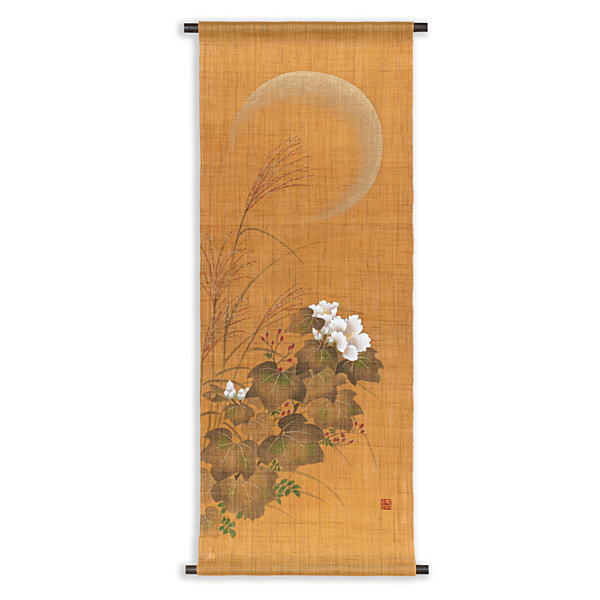 和風タペストリー【枝垂月】京都洛柿庵 Amazon.co.jp: 和風タペストリー【枝垂月】約36×130cm 京都 洛柿庵 和
