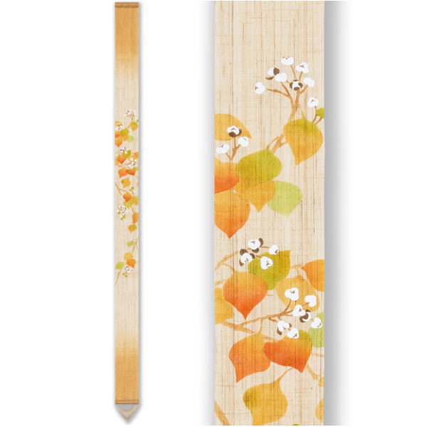 楽天市場】【京都洛柿庵】細タペストリー「ナンキンハゼ」10cm×170cm