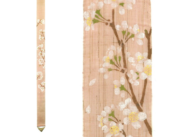 【京都洛柿庵】 手染め 墨付き 桃の節句飾りつけ 細アラス 桜 愛くるしげ オシャレ上級 薄べったい 長々しい おうち第四次元 花 春 サクラ色