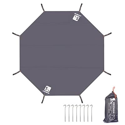 X-Large_八角 【限定ブランド】 グランドシート テントシート 六角 レジャーシート 防水 軽量 タープ テントマット ヘキサゴン ワンポールテント用 レジャー用のシート 収納バッグ付き ペグ付き (八角XL（380×380cm）) b0bnpmj486-1.jpg