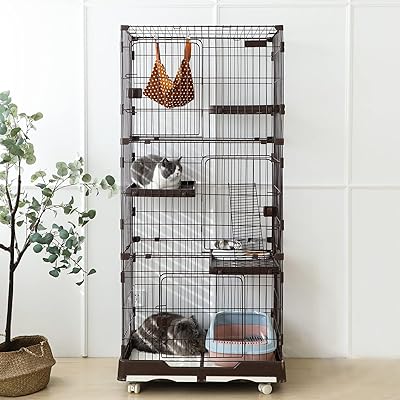 Shinyever 猫 ケージ キャットケージ 猫ケージ ペットケージ（2段） 楽天市場】Shinyever 猫 ケージ 猫ケージ キャットケージ 猫