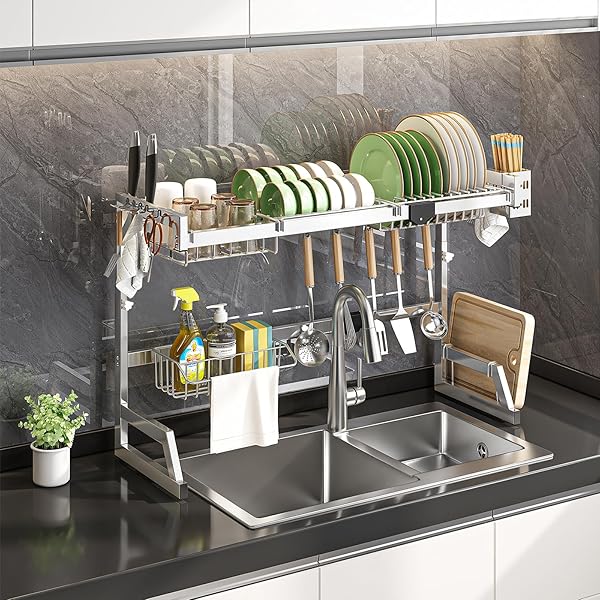 楽天市場】【送料無料】伸縮自在 キチンとキッチンシンク 収納ラック